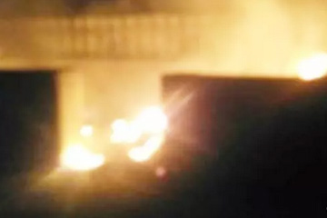 高温厂区现火情，保安巡逻显身手